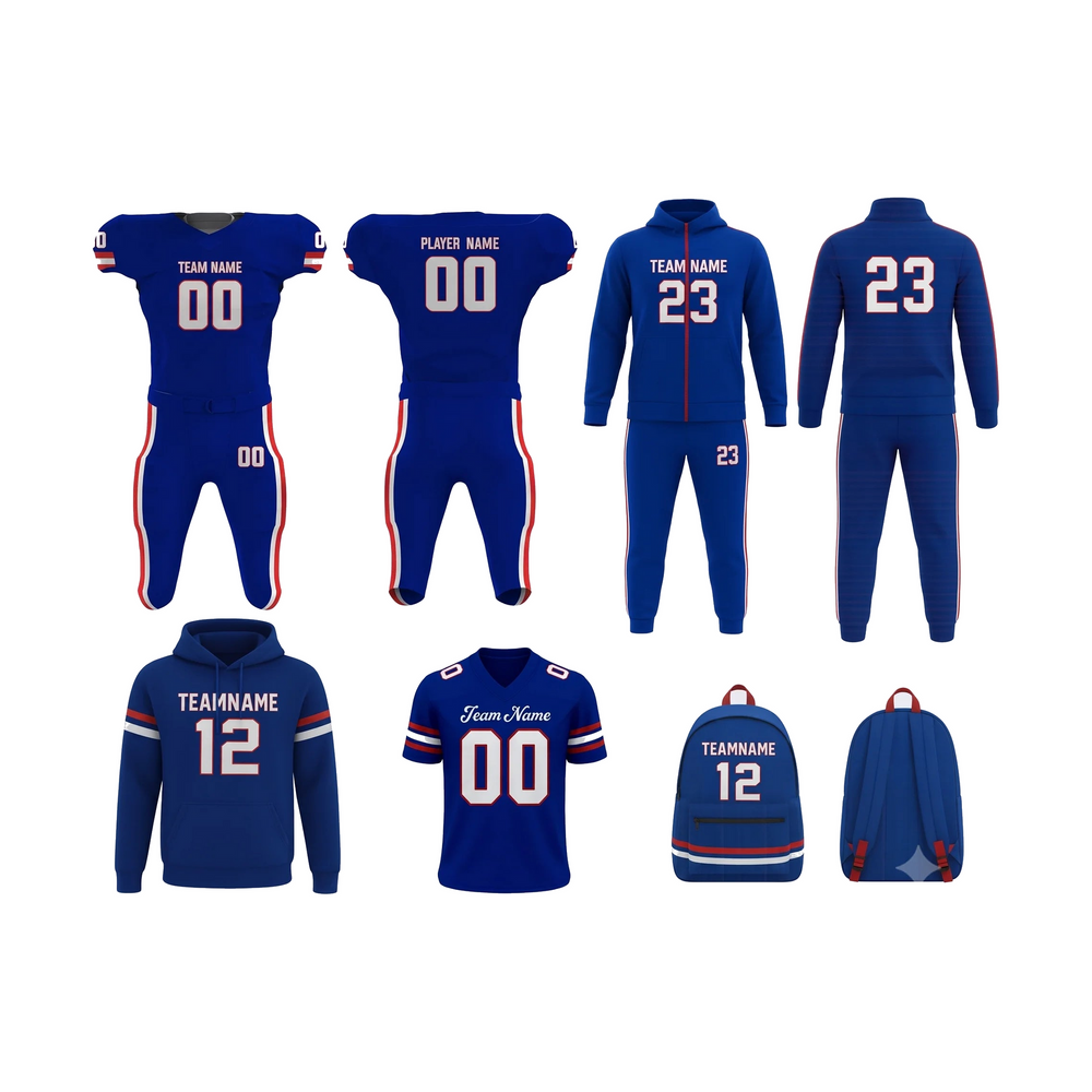 Custom Football Team Package FBT5 full product view on white background