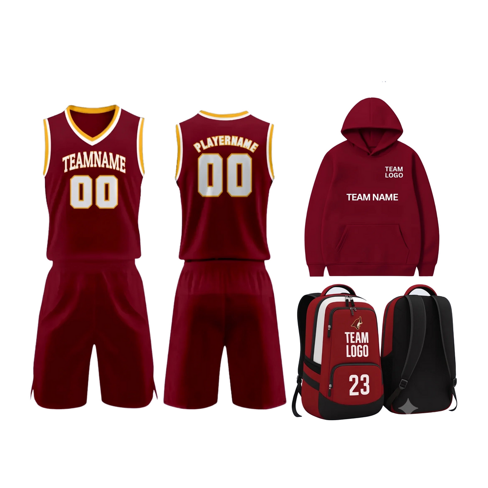 Custom Basketball Team Package - BBT1 custom basketball team package on white background