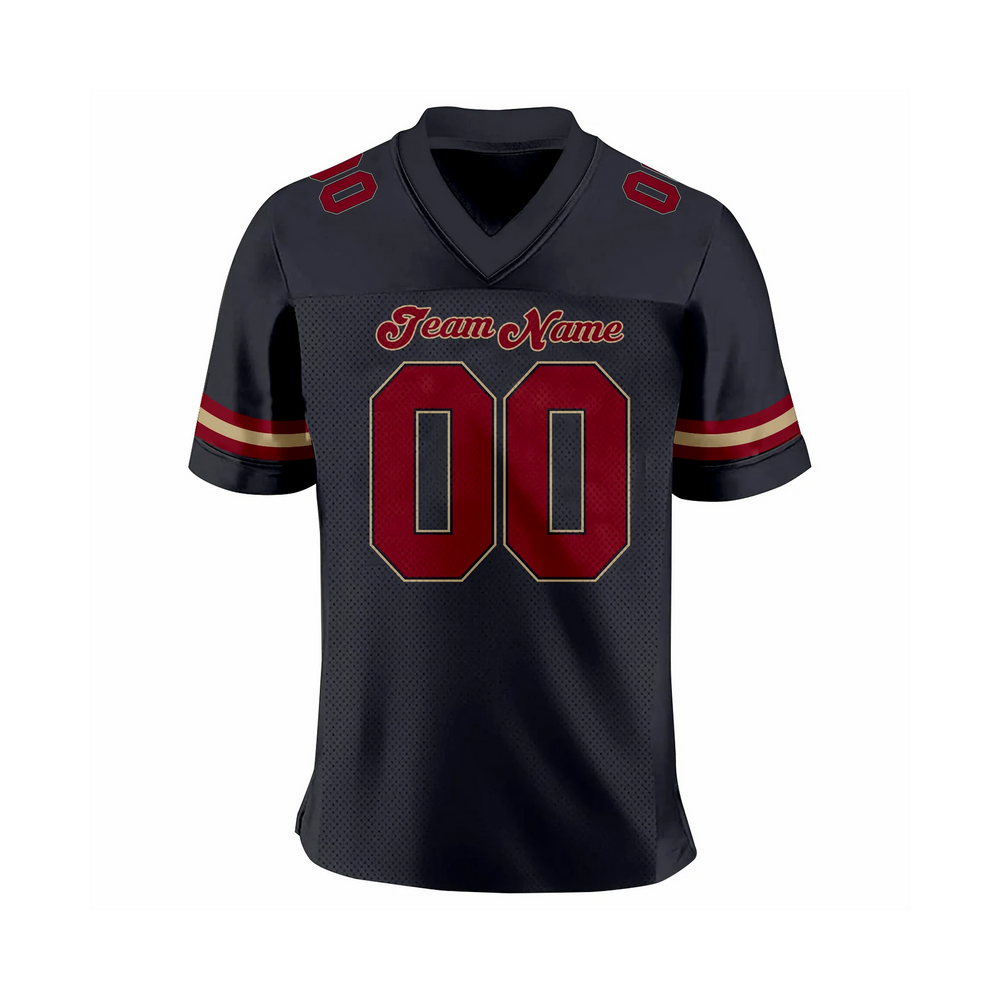Versus Sportz Custom Football Jersey FB1 full product view on white background