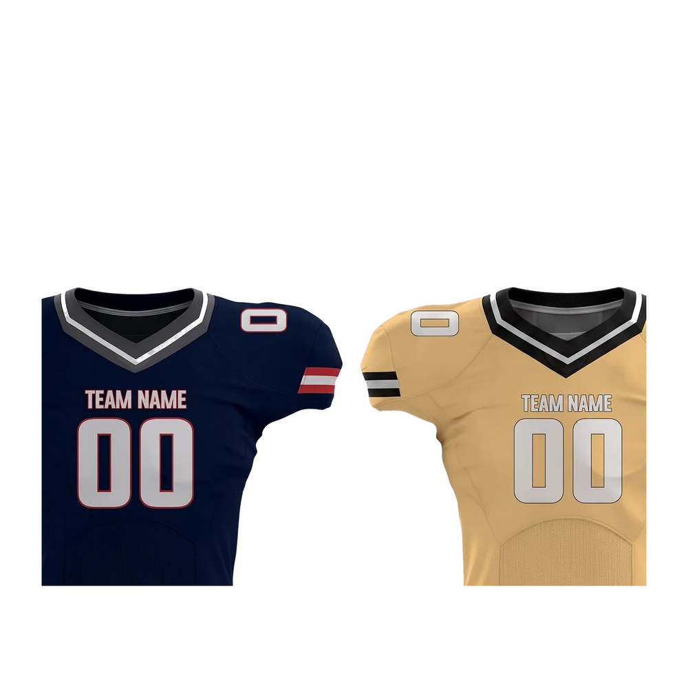 Custom Football Team Package FBT4 close-up of primary uniform and package details