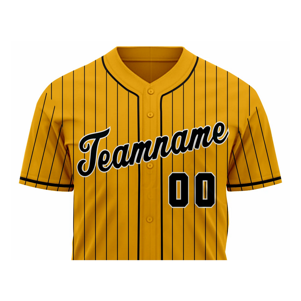 Versus Sportz Custom Baseball Jersey- BB1 close-up showing collar logo buttons and fabric detail