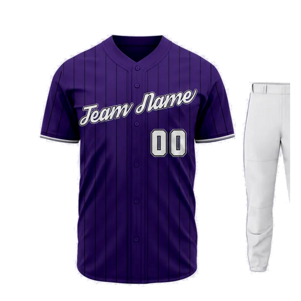 Custom Baseball Team Package - BST2 close-up of primary baseball jersey and team details
