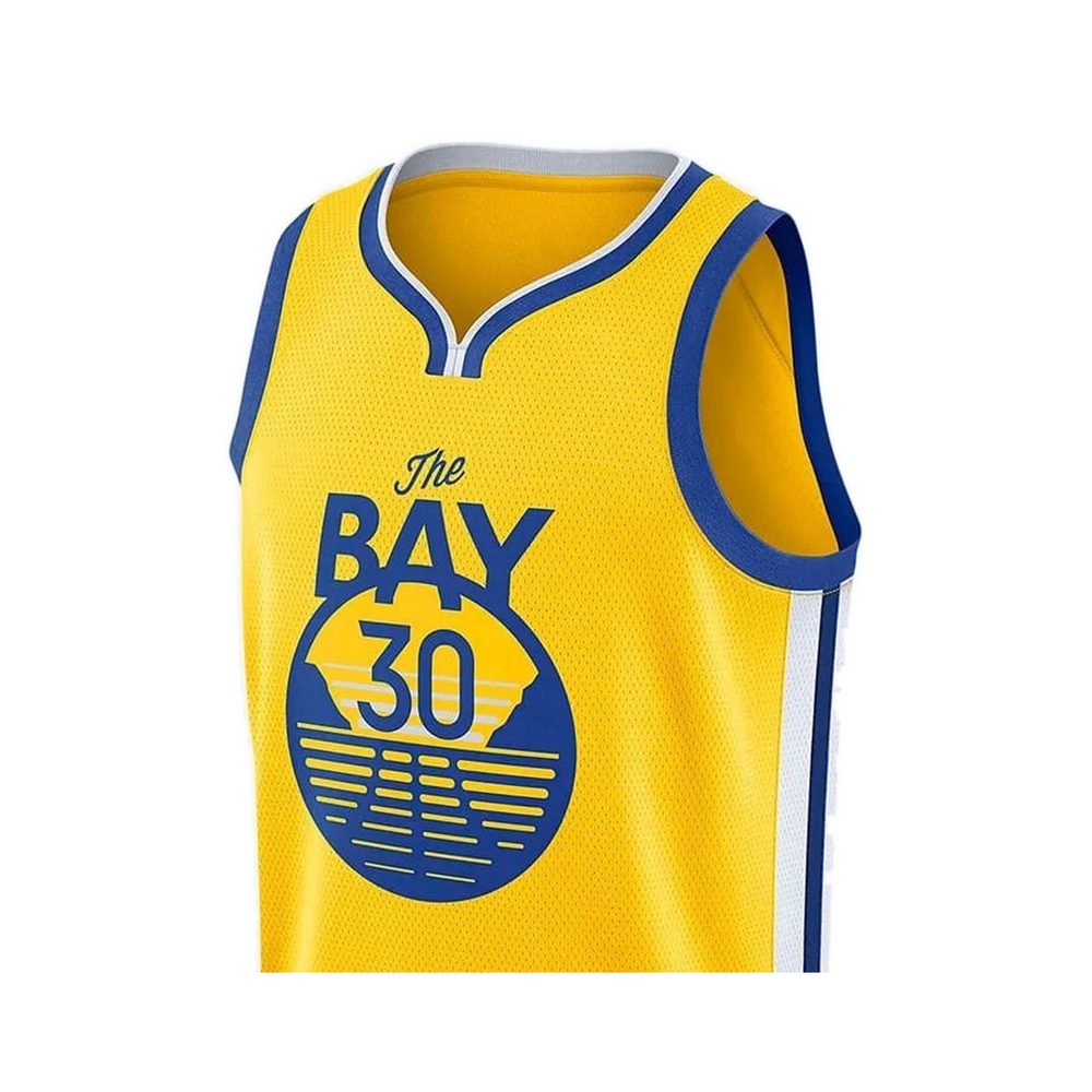 Versus Sportz Custom Basketball Jersey- BSK1 close-up showing collar logo and fabric detail