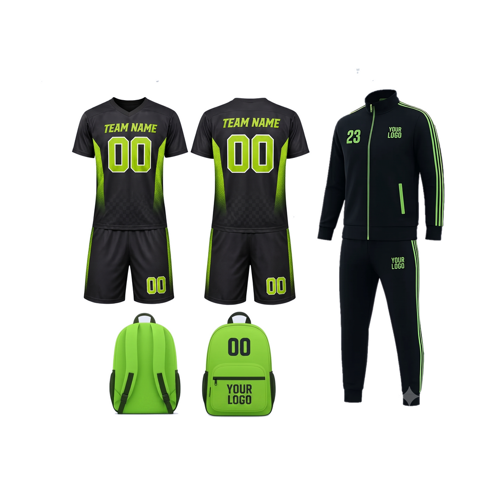Custom Soccer Team Package - SCT1 complete custom soccer team package on white background