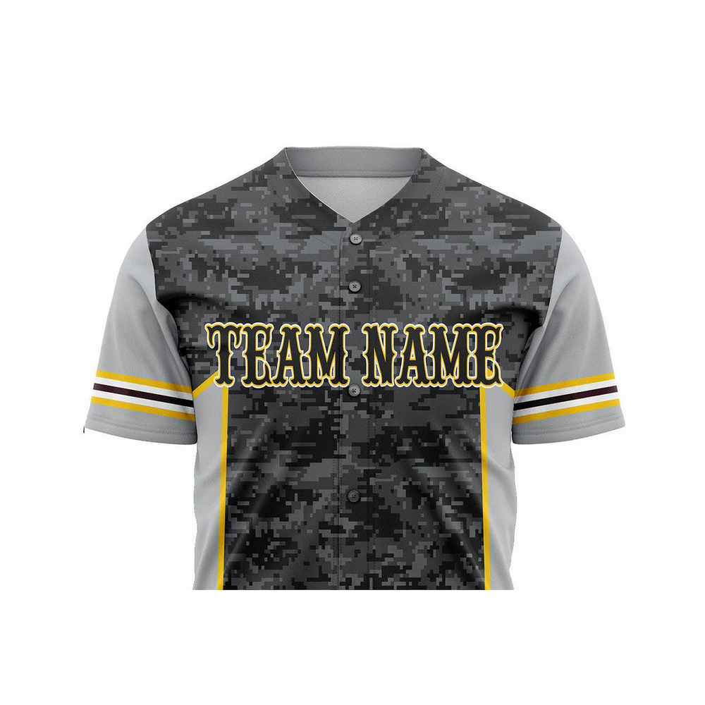 Versus Sportz Custom Softball Jersey- SF1 close-up showing collar, lettering, fabric, and design detail