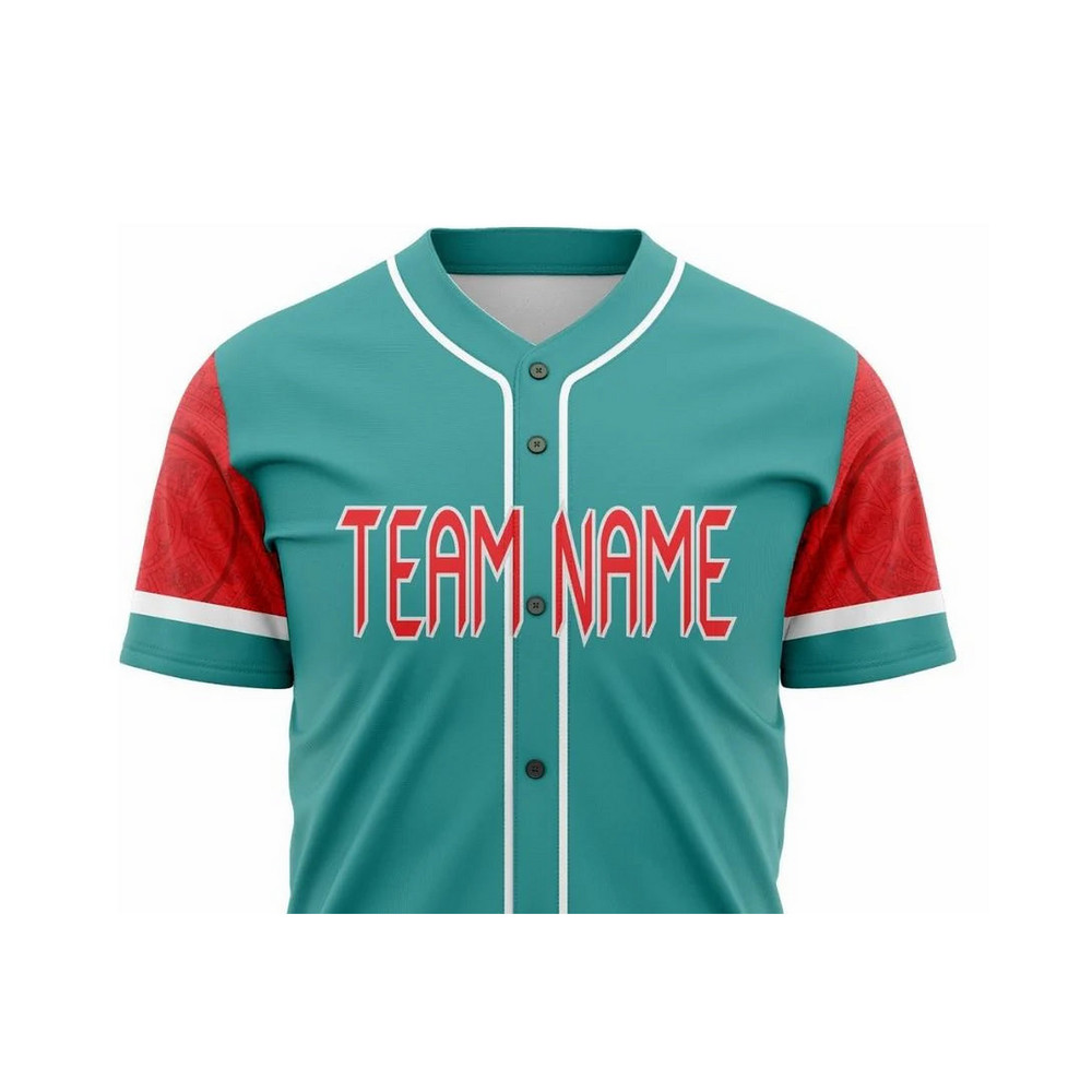 Versus Sportz Custom Softball Jersey- SF3 close-up showing collar, lettering, fabric, and design detail