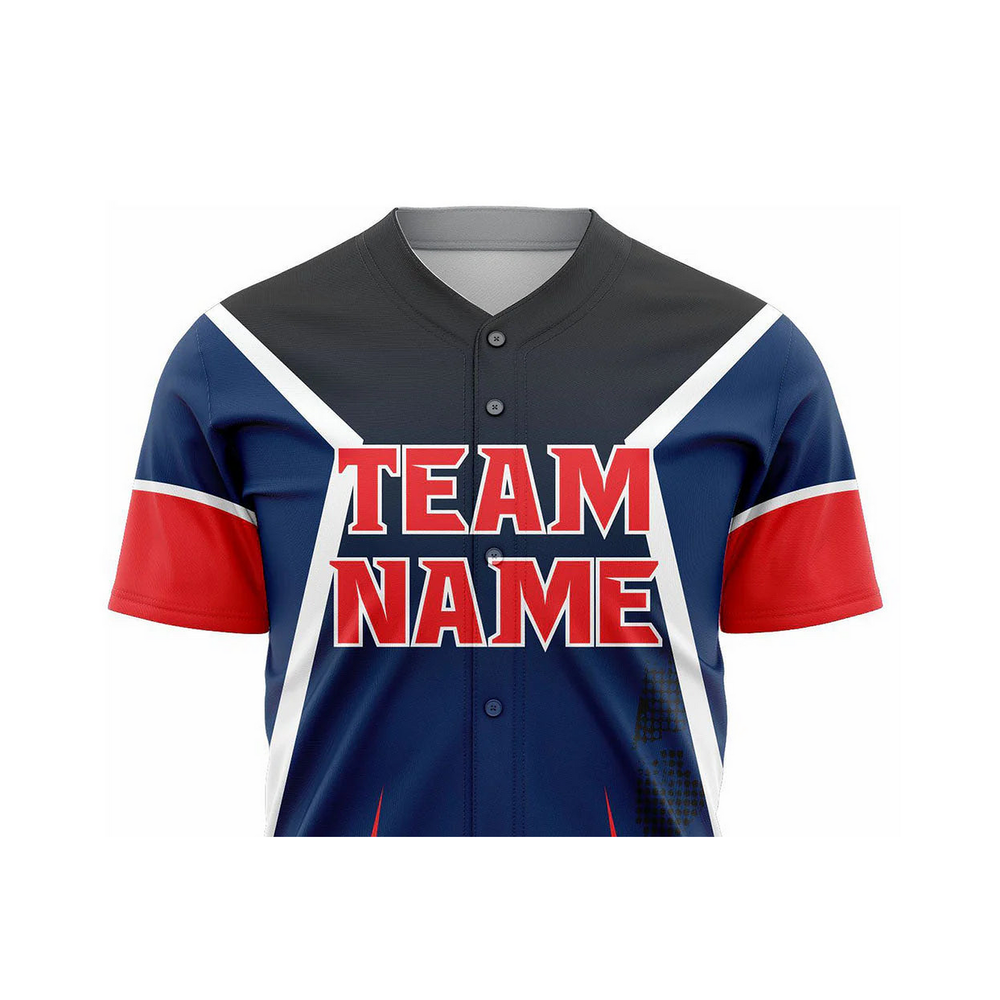 Versus Sportz Custom Softball Jersey- SF5 close-up showing collar, lettering, fabric, and design detail