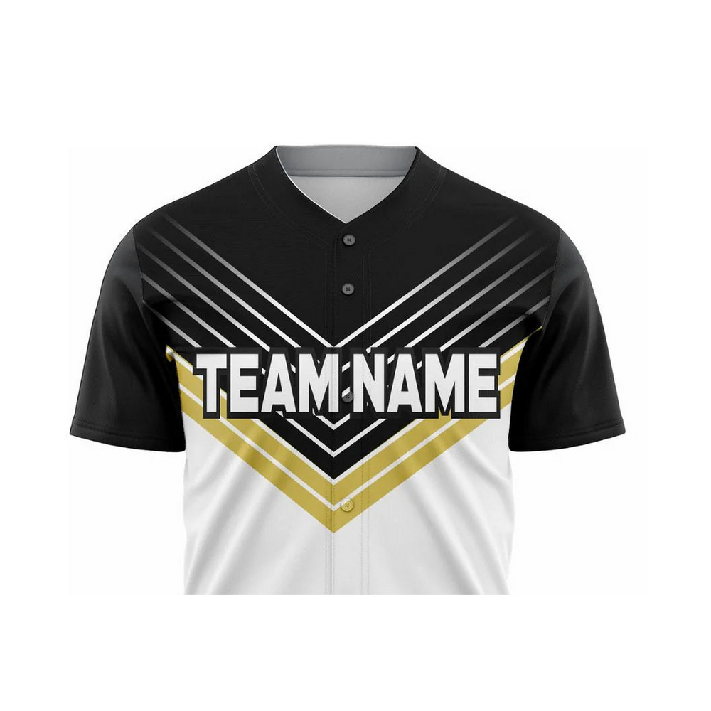 Versus Sportz Custom Softball Jersey- SF6 close-up showing collar, lettering, fabric, and design detail